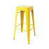Bolero Bistro Steel High Stool Yellow (Pack of 4)