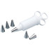 KitchenCraft Icing Syringe with 6 Stainless Steel Nozzles