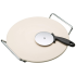 KitchenCraft World of Flavours 12 Inch Pizza Stone & Cutter Wheel Set