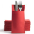 Airlaid Pocket Napkins Red 8 Fold 40cm (Pack of 500)