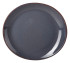 Terra Stoneware Blue Oval Plate 29.5 x 26cm x6