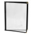 Double Pocket Menu Cover Black A4