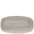 Churchill SPGSXO141 Stonecast Grey Oblong Chefs Plate 13.875x7.375"