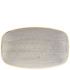 Stonecast Grey Oblong Chefs Plate 7.8"x 4.75"