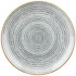 Churchill Studio Prints Homespun Stone Grey Coupe Plate 21.7cm/8.5" (Pack of 12)