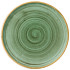 Churchill Stonecast Samphire Green Walled Plate 10.25 Ich (Pack of 6)