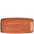 Churchill Stonecast Spiced Orange Oblong Plate 15 x 29.5cm/5.88 x 11.56" (Pack of 12)