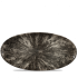 Churchill Studio Prints Stone Quartz Black Oval Plate 13.75x6.75"
