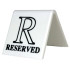 Reserved Sign Black/White (Pack of 10)