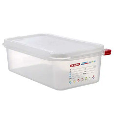 Araven GN 1/3 Gastronorm Sealing Food Storage Container 100mm 4 Litre (Pack of 4)