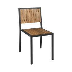 
Bolero Steel & Acacia Side Chair (Pack of 4)
