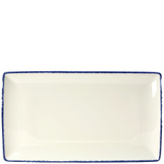 Steelite Blue Dapple Rectangle Platter 32 x 19cm/12.5 x 7.5"(Pack of 6)