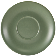 Genware Porcelain Sage Saucer 16cm/6.3" (Pack of 6)