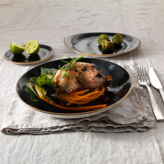 Steelite Craft Liquorice Coupe Bowl 22cm/8.5" 835ml/30oz (Pack of 24)