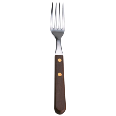 Wooden Handle Steak Forks (Pack of 12)