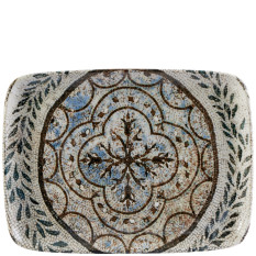 Academy Fusion Mosaic Rectangular Platter 27x20cm/10.5x7.75" (Pack of 6)