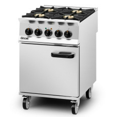 Lincat OD8006 Opus 800 Dual Fuel Freestanding Oven Range 4 Burners 600mm 26.8 kW