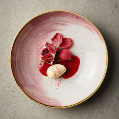 Churchill Stonecast Accents Petal Pink Coupe Bowl 18.4cm/7.25" (Pack of 12)