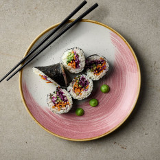 Churchill Stonecast Accents Petal Pink Coupe Plate 28.5cm/11.25" (Pack of 12)