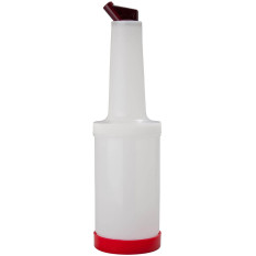 Store Save & Pour Quart Cocktail Juice Bottle 1 Litre Red
