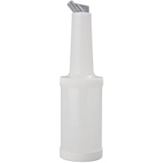 Store Save & Pour Quart Cocktail Juice Bottle 1 Litre White