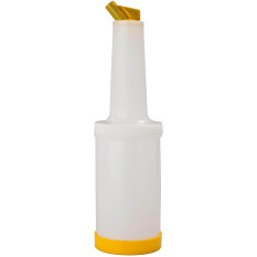 Store Save & Pour Quart Cocktail Juice Bottle 1 Litre Yellow