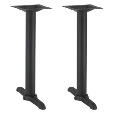 Atlas Twin Rectangular Black Dining Height Table Base