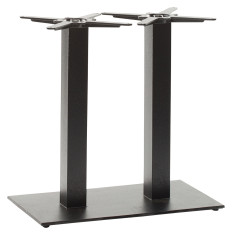 Titan Twin Rectangular Black Dining Height Table Base
