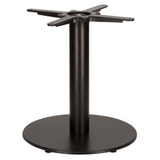 Titan Small Round Black Coffee Height Table Base