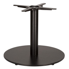 Titan Large Round Black Coffee Height Table Base