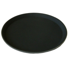 Non-Slip Round Tray Black 40.5cm/16"