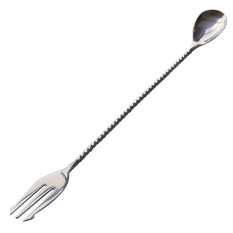 Mezclar Cocktail Mixing Bar Spoon 30cm Fork End