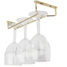 Brass Wine Glass Rack 25cm/10"