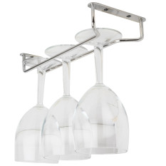 Chrome Wine Glass Rack 25cm/10"