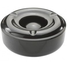 Windproof Melamine Ashtray Black