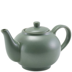 GenWare Porcelain Matt Sage Teapot 450ml/15.75oz (Pack of 6)