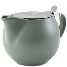 GenWare Porcelain Matt Sage Teapot with Infuser 500ml/17.6oz (Pack of 6)