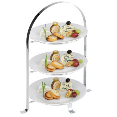 3 Tier Chrome Serving Stand 26cm