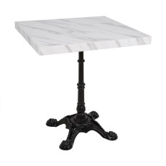 Bolero Square Table Top Marble Effect 700mm