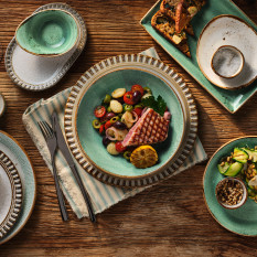 Steelite Craft Aqua Rectangle One Platter 27 x 17cm/10.5 x 7" (Pack of 6)