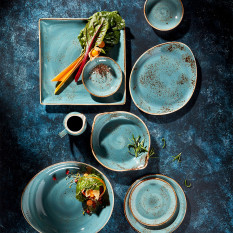 Steelite Craft Blue Oval Eared Dish 20 x 11cm/4" (Pack of 24)