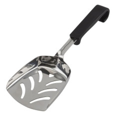 Genware Plastic Handle Chip Scoop Black
