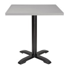 Bolero Aluminium Square Table Top Light Grey 700mm