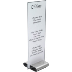 Menu Stand Stainless Steel 3"X3"
