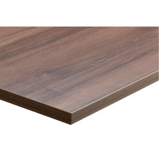 Egger Tobacco Pacific Walnut With Matching ABS Edge Square Table Top 700 x 700mm