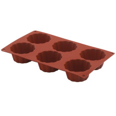 Lacor Pastryflex Silicone Briochette 6 Mould 7.9cm