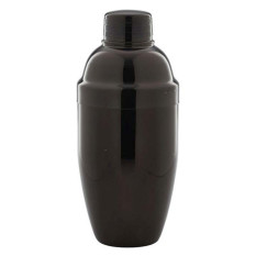 Genware Cobbler Cocktail Shaker 3 Piece Gun Metal 17.5oz 500ml