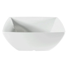 White Melamine Square Salad Bowl 60oz 1.8 Litre