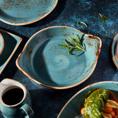 Steelite Craft Blue Freestyle Plate 25.5cm/10" (Pack of 12)