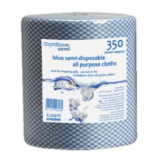 All Purpose J Cloth Roll Centrefeed 350 Sheet Blue